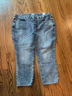 Good American Light Wash Denim Jeans - Blue